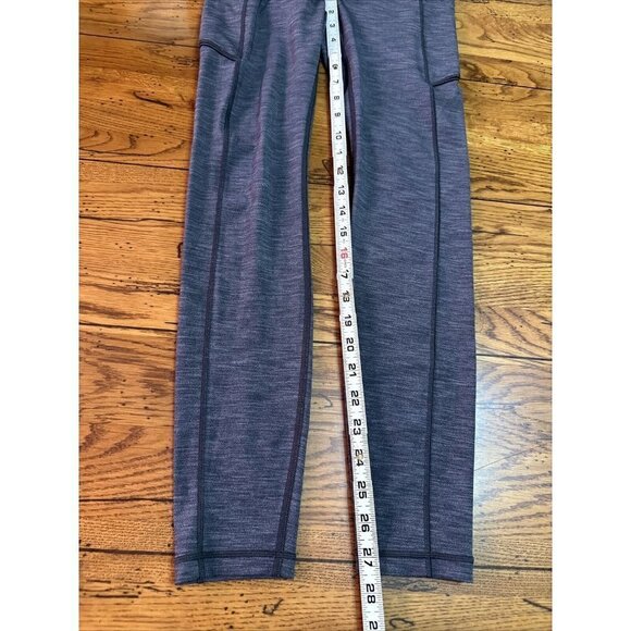 Lululemon Speed Up Mid-Rise Athletic Compression Running Leggings 4 Gray LL115 - Picture 7 of 7